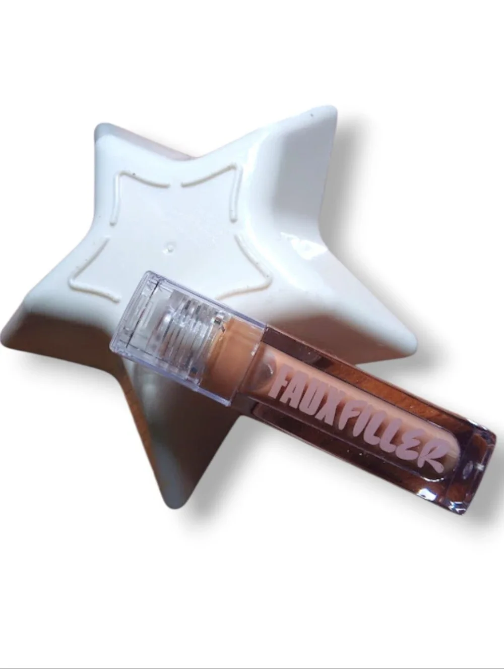 HUDA BEAUTY Faux Filler Extra Shine Lip Gloss in Midcealer | NWT